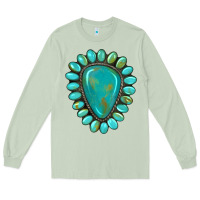 Matcha western gemstone turquoise Long Sleeve Tee - Artiststas