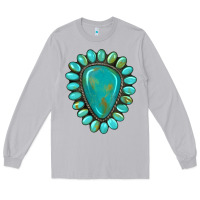 Moon Dust western gemstone turquoise Long Sleeve Tee - Artiststas