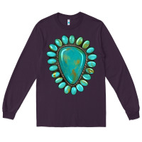 Plum western gemstone turquoise Long Sleeve Tee - Artiststas