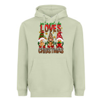 Matcha Just a girl who loves Christmas Heavyweight Hoodie - NancyCooperArtShop