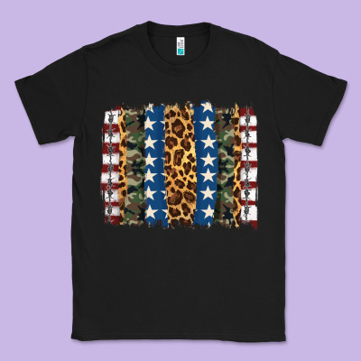 Usa Army Pattern Brushstroke Classic Tee Designed By Artiststas