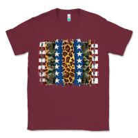Burgundy usa army pattern brushstroke Classic Tee - Artiststas