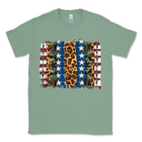 Sage usa army pattern brushstroke Classic Tee - Artiststas