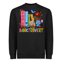 Black booktrovert Heavyweight Sweatshirt - JahusDesignShop