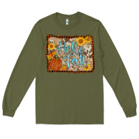 Army Green hello fall Long Sleeve Tee - AdoDesignShop