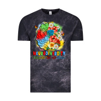 Cloud Black neurodiversity celebrate the spectrum Vintage Tee - JahusDesignShop