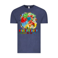 Vintage Denim neurodiversity celebrate the spectrum Vintage Tee - JahusDesignShop