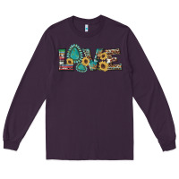 Plum western gemstone sunflowers serape leopard turquoise love Long Sleeve Tee - Artiststas