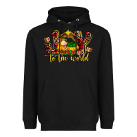 Black Baby Jesus Joy To The World Heavyweight Hoodie - MaliasSmallBusiness