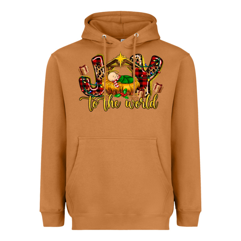 Baby Jesus Joy To The World Heavyweight Hoodie by MaliasSmallBusiness | Teevron