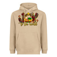 Mushroom Baby Jesus Joy To The World Heavyweight Hoodie - MaliasSmallBusiness