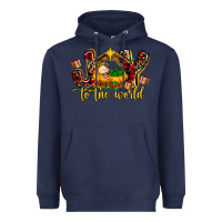Navy Baby Jesus Joy To The World Heavyweight Hoodie - MaliasSmallBusiness