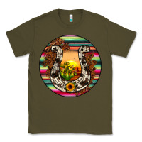 Army Green horseshoe circle Classic Tee - JahusDesignShop