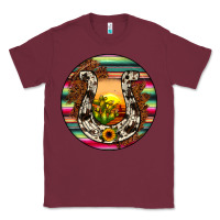 Burgundy horseshoe circle Classic Tee - JahusDesignShop