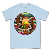 Dusty Blue horseshoe circle Classic Tee - JahusDesignShop