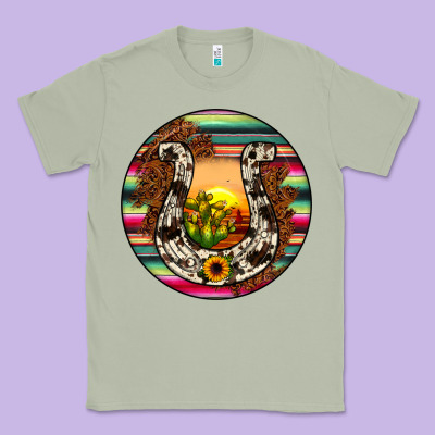 Horseshoe Circle Classic Tee Designed By Jahusdesignshop