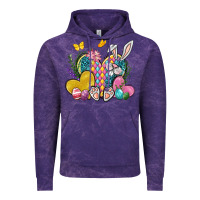 Cloud Purple Easter Heart Easter Day Vintage Hoodie - Neo Western