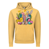 Vintage Mustard Easter Heart Easter Day Vintage Hoodie - Neo Western
