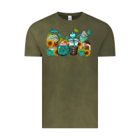 Vintage Olive gemstone coffee cups Vintage Tee - AdoDesignShop