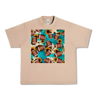 Burro football turquoise cowhide sunflower seamless pattern Urban Heavy Tee - JahusDesignShop