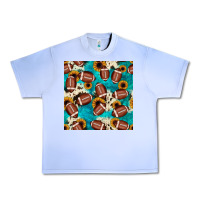 Grape Ice football turquoise cowhide sunflower seamless pattern Urban Heavy Tee - JahusDesignShop