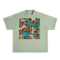 Oil Green football turquoise cowhide sunflower seamless pattern Urban Heavy Tee - JahusDesignShop