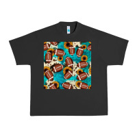 Pigment Black football turquoise cowhide sunflower seamless pattern Urban Heavy Tee - JahusDesignShop