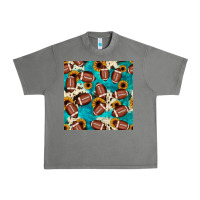 Tornado football turquoise cowhide sunflower seamless pattern Urban Heavy Tee - JahusDesignShop