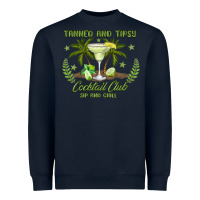 Navy tanned and tipsy cocktail club sip and chill Heavyweight Sweatshirt - JahusDesignShop