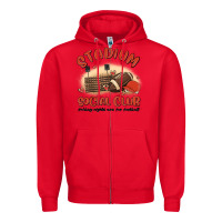 Red stadium social club football Zipper Hoodie - MaliasSmallBusiness