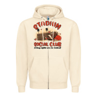 Sandshell stadium social club football Zipper Hoodie - MaliasSmallBusiness