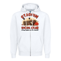 Stadium Social Club Football Zipper Hoodie | Teevron