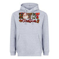 Heather Grey Howdy Christmas Santa Heavyweight Hoodie - NancyCooperArtShop