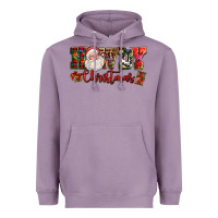Lavender Howdy Christmas Santa Heavyweight Hoodie - NancyCooperArtShop