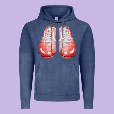Red Cleats Fa Element 3 Vintage Hoodie Designed By Fadigitalartstudio