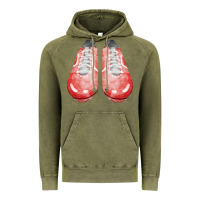 Vintage Olive red cleats fa element 3 Vintage Hoodie - FaDigitalArtStudio