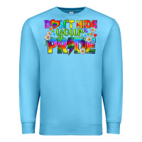 Ocean Blue LGBTQ+ Don't Hide Your Pride Premium Sweatshirt - BundleAndBundleShop