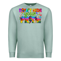 Seafoam LGBTQ+ Don't Hide Your Pride Premium Sweatshirt - BundleAndBundleShop