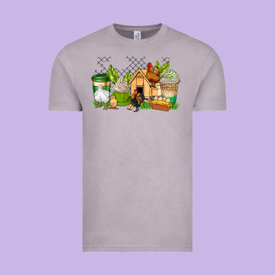 Chicken Coffee Cups Vintage Tee Designed By Adodesignshop