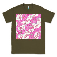 Army Green floral school seamless pattern Classic Tee - BundleAndBundleShop