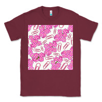 Burgundy floral school seamless pattern Classic Tee - BundleAndBundleShop