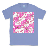 Colony Blue floral school seamless pattern Classic Tee - BundleAndBundleShop