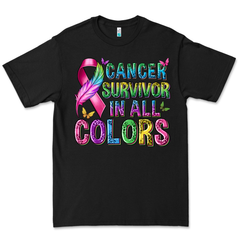 Cancer Survivor In All Colors Premium Tee by texasbilliewilder | Teevron