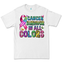 White cancer survivor in all colors Premium Tee - texasbilliewilder