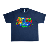 Navy autısm tribe Urban Heavy Tee - AdoDesignShop