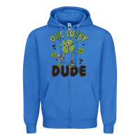 True Royal one lucky dude Zipper Hoodie - MaliasSmallBusiness