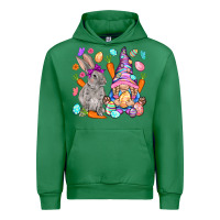 Emerald Easter gnome and rabbit Easter Day Urban Hoodie - HowdyJamesFarm
