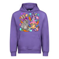 Tulip Easter gnome and rabbit Easter Day Urban Hoodie - HowdyJamesFarm