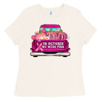 Bone truck in october we wear pink Ladies Tee - AdoDesignShop