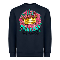 Navy the princesshas arrived Heavyweight Sweatshirt - AdoDesignShop
